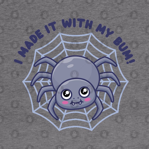 Cute spider - I made it with my bum! (on light colors) by Messy Nessie